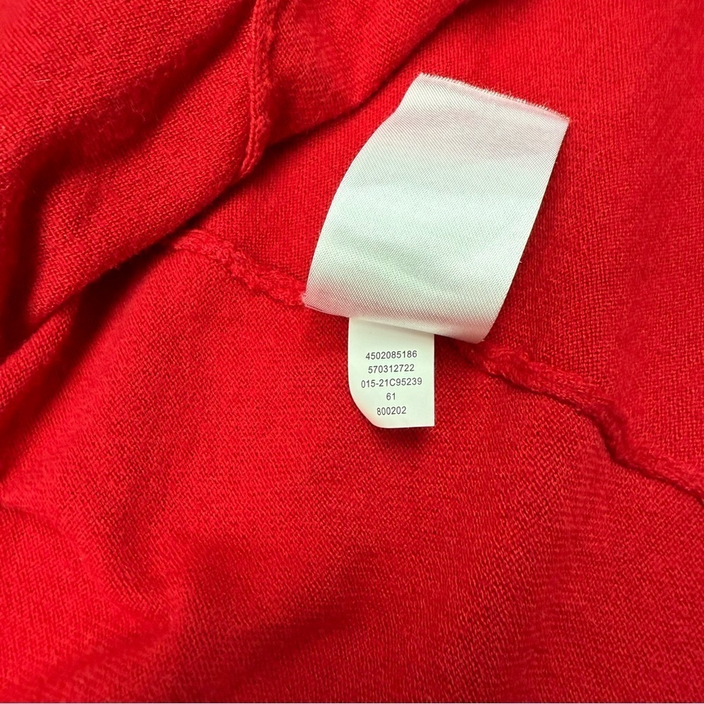 Chico’s Turtleneck Sweater Featherweight Layering Red Tunic Sz 12-L (Chico’s 2) - Picture 11 of 13